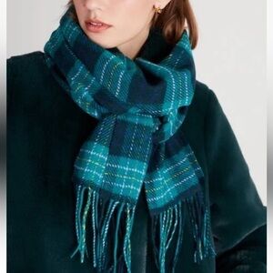 Kate Spade Greenhouse Plaid Scarf NWOT